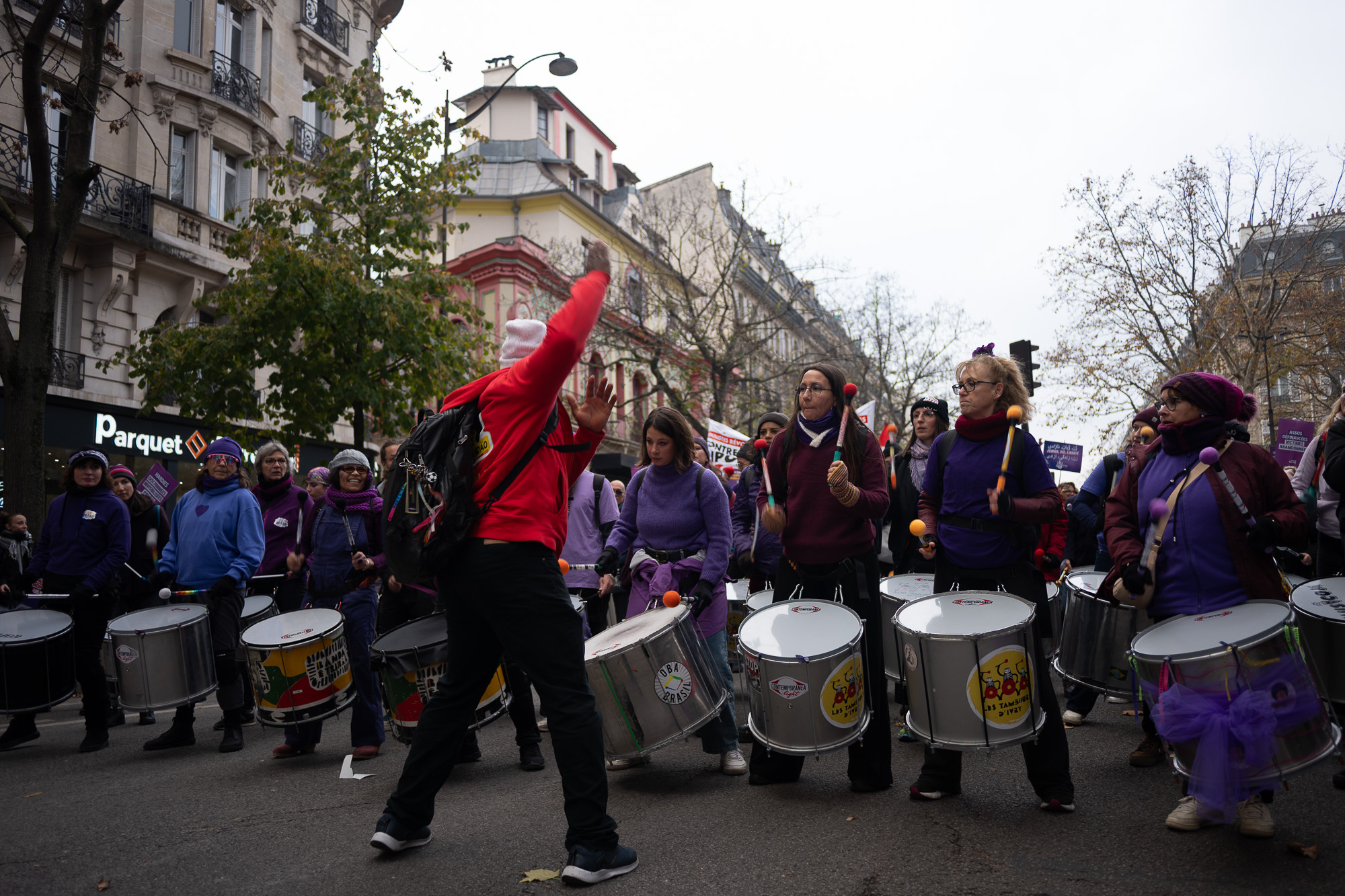 Demonstration marking the International Day for the Elimination of Violence against Women, Paris, November 2025.