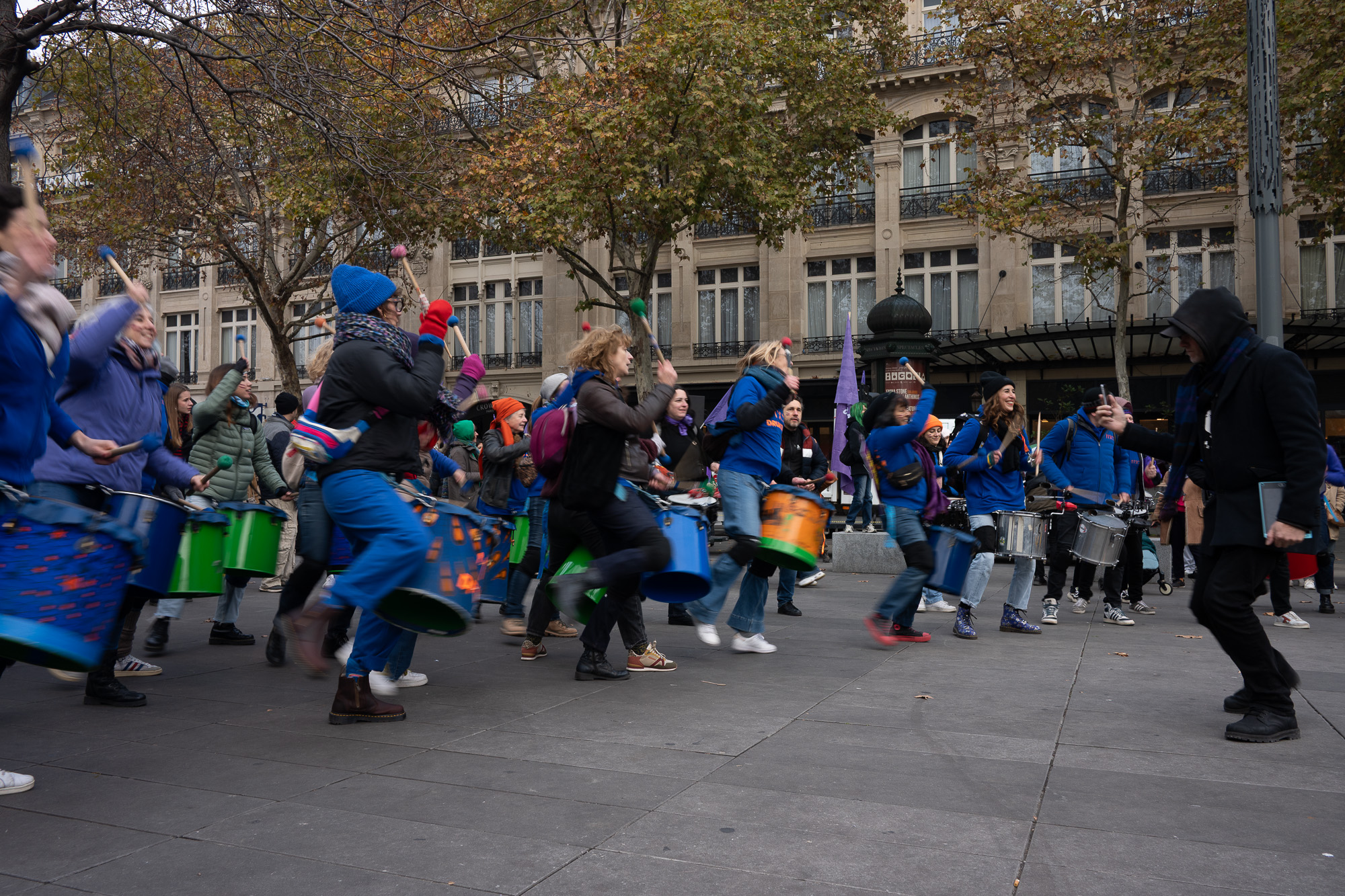 Demonstration marking the International Day for the Elimination of Violence against Women, Paris, November 2025.